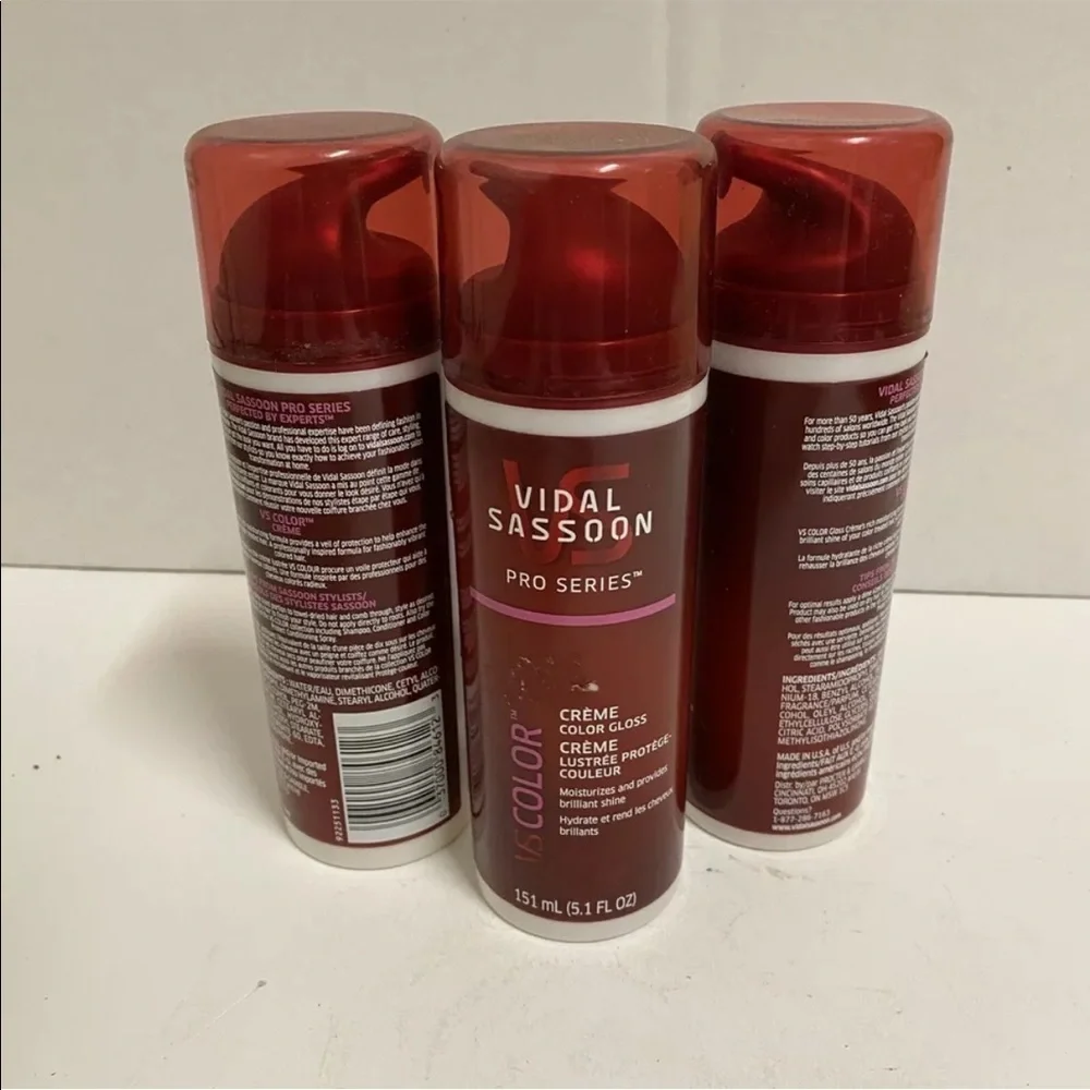 Vidal Sassoon Creme Color Gloss Lot Of 3